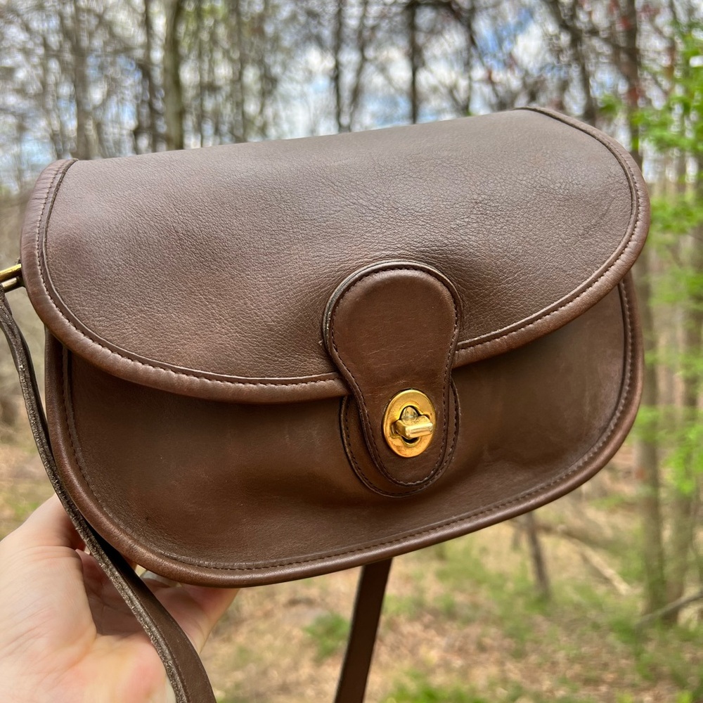 Vintage Coach Prairie bag in rare taupe leather!  A true 90’s classic!!!